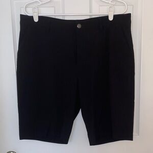 Adidas Men's Black Flat Front Shorts